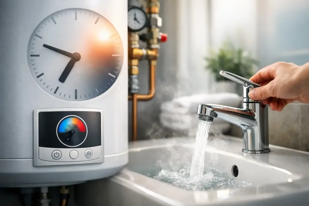 Warmwasserzeiten im Einfamilienhaus sinnvoll einstellen