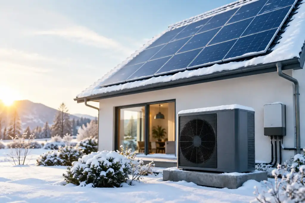 Ein Beispiel, PV-Strom im Winter zu nutzen